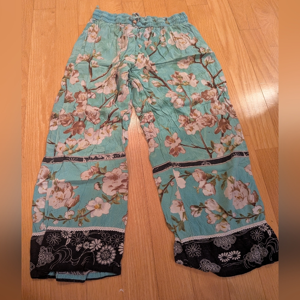 Floral Print Pajama Pants